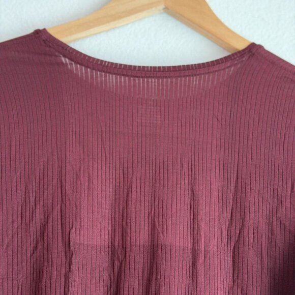 Negative Underwear Whipped Long Sleeve in Garnet, Size Medium - Picture 7 of 8
